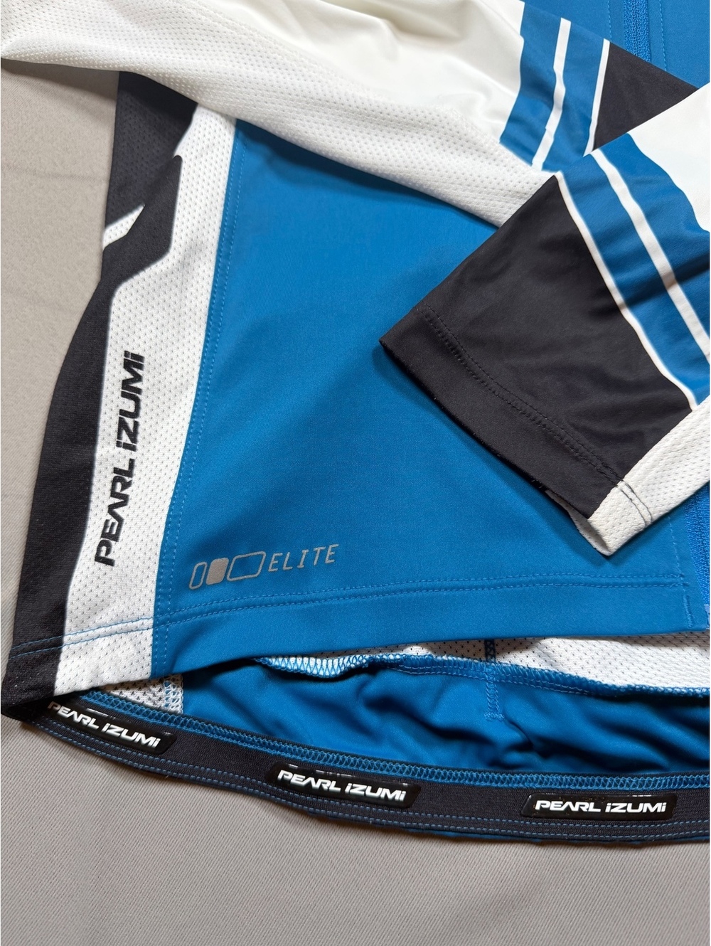 Pearl Izumi Elite blue long sleeve cycling jersey - Picture 3 of 13